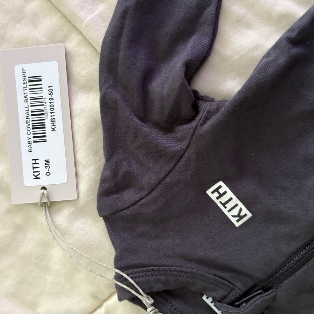 Kith Kids Dark Gray Baby Coverall